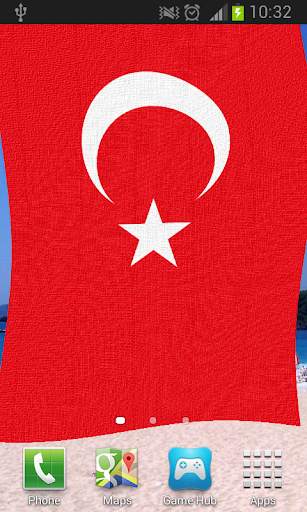 Turkey Flag Live Wallpaper screenshot 2