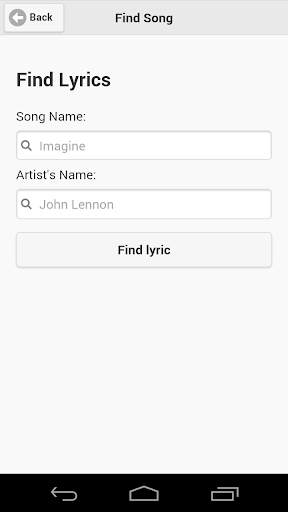 Find Song Lyrics screenshot 1