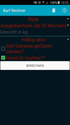 Barf Rechner Lite screenshot 1
