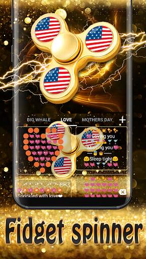 Golden Luxury Keyboard Theme screenshot 7
