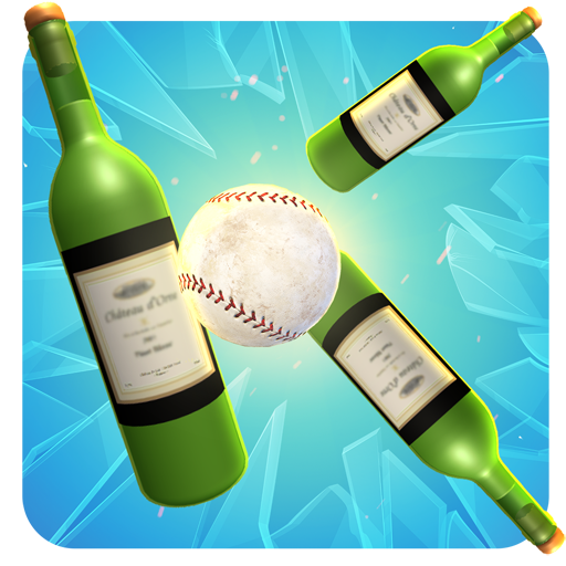 Knockdown Bottles Smash:Baseball hit &amp; knock out 3 icon