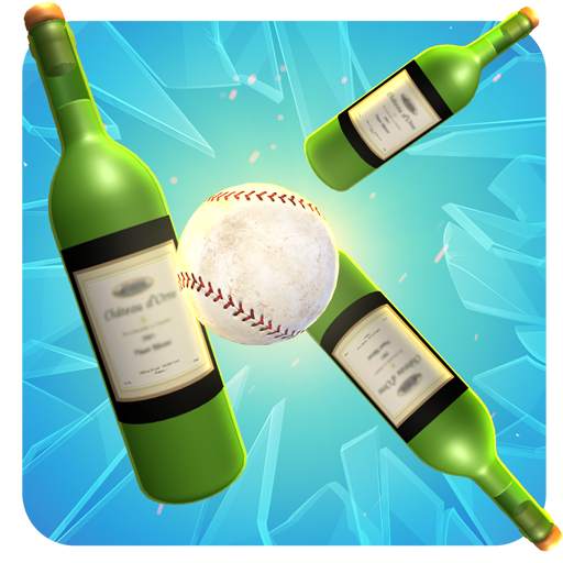 Knockdown Bottles Smash:Baseball hit & knock out 3 1.0