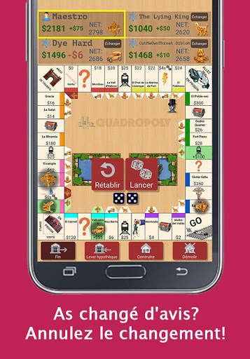 Quadropoly - Jeu de transaction avec super-IA screenshot 1