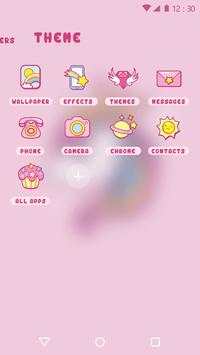 Cartoon Theme - Cute Unicorn screenshot 3