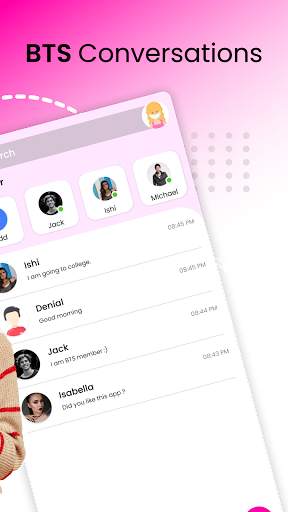 BTS Love Chat Messenger!(Simulator) screenshot 2
