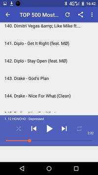 TOP 500 Most Popular Songs screenshot 5
