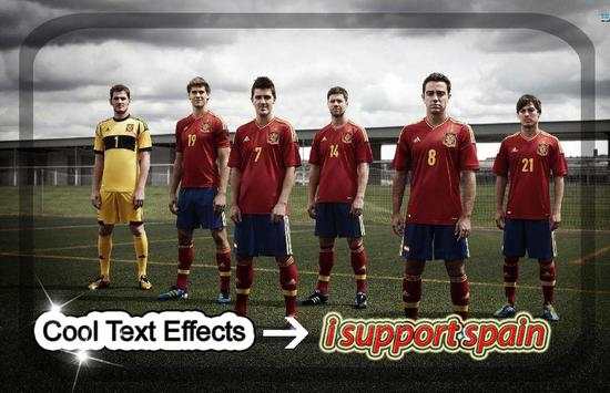 Spain Footbal Team Photo Frame screenshot 2