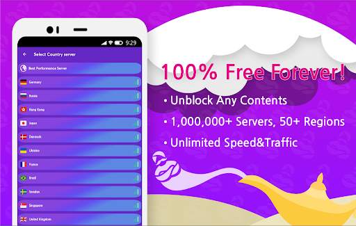 Free VPN Genie - Security & Privacy WiFi Proxy screenshot 1
