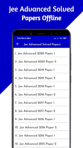 Jee Advanced Solved Papers Offline screenshot 2