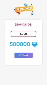 Free Diamonds For FIRE Convert screenshot 2