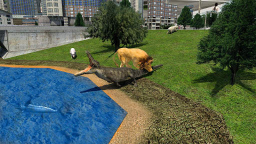 Angry Lion City Attack : Animal Hunting Simulator स्क्रीनशॉट 5