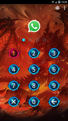 Fire Dragon Lock Master Theme screenshot 2