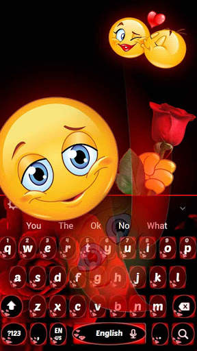 Beautiful Rose Keyboard Theme screenshot 2