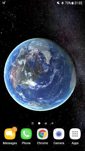 Earth Planet 3D live wallpaper screenshot 1