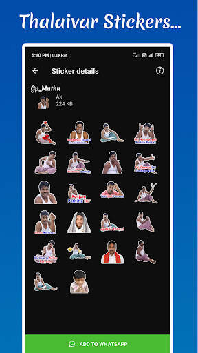 Tamil Stickers for WhatsApp screenshot 6