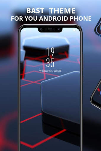 Tech тема шестигранных обоев для POCO F1 скриншот 4