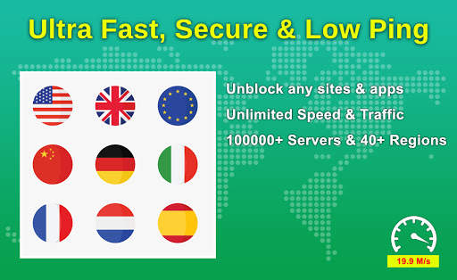 Super Server VPN - Best High Speed & Low Ping VPN screenshot 1