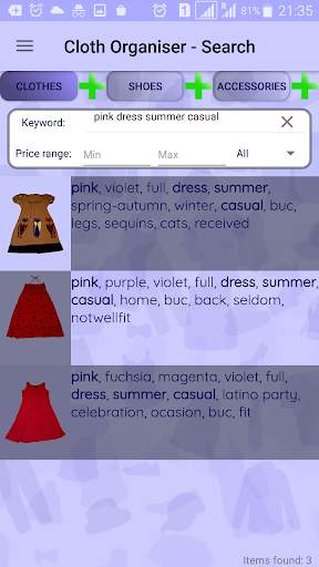 My Cloth Organizer screenshot 2