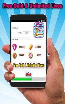 Cheat candy crush saga Unlimited Moves Free prank screenshot 1
