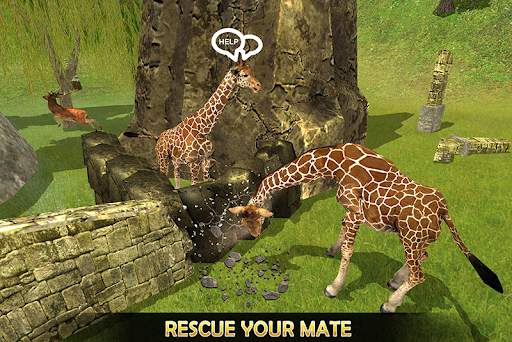 Giraffe Family Life Jungle Sim screenshot 6