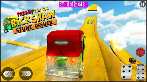 Freaky Tuk Tuk Rickshaw Stunt Driver : Sky Climb screenshot 1