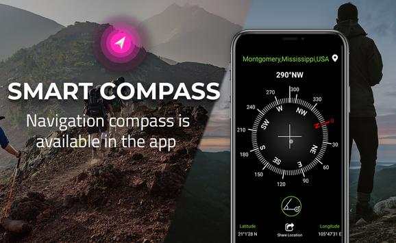 Smart GPS Compass Map screenshot 2