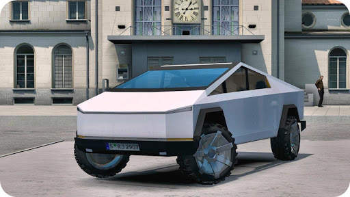 CyberTruck Electric Car Driving Simulator 2020 screenshot 1
