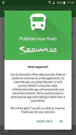 Pubtran screenshot 1