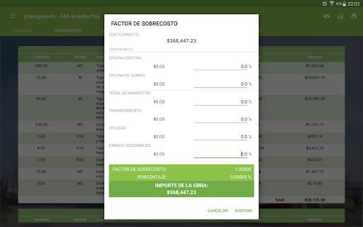 Calculadora Materiales de Construcción 15 تصوير الشاشة
