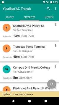 AC Transit Bus Tracker App - Commuting made easy. screenshot 2