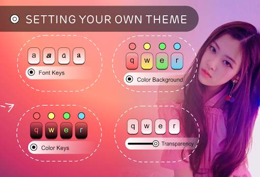 Rose Blackpink Keyboard Theme स्क्रीनशॉट 3