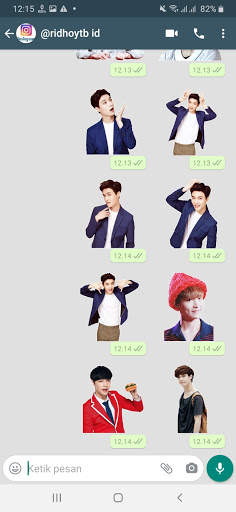 Sticker Wa Lay Zhang EXO For WAStickerApps screenshot 8
