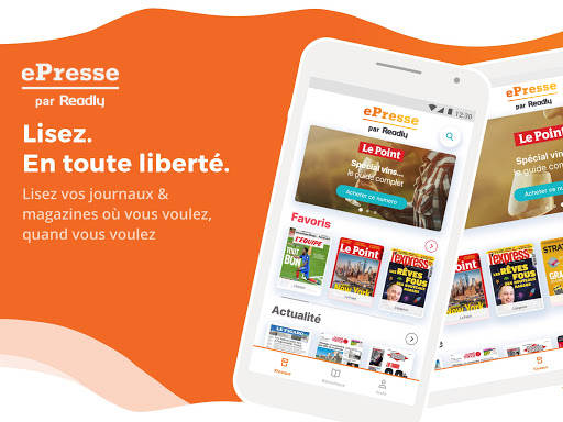 The ePresse kiosk screenshot 1