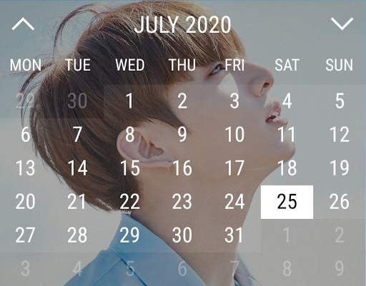 Jungkook Calendar Widget screenshot 1