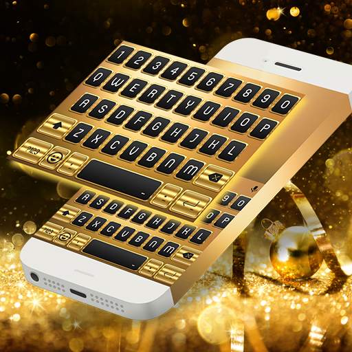 Gold Neon Emoji Keyboard 1.0.4