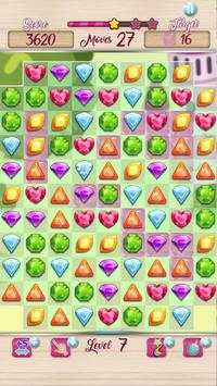 Jewels Princess Crush Mania - Matching Puzzle Game screenshot 5