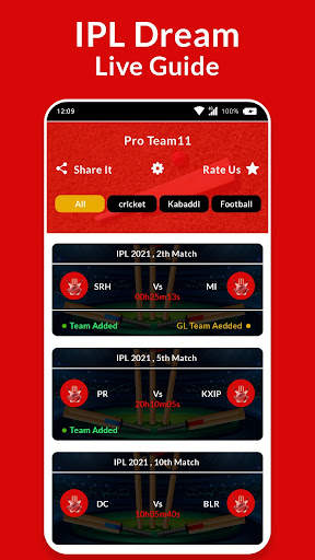 Dream Team 11 - My dream Team 11- Prediction Guide screenshot 2