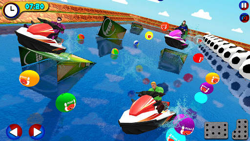 Extreme Jet Ski: Supeheros Boat Racing Game screenshot 2