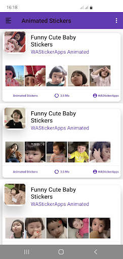 Animated Funny Cute Baby screenshot 1
