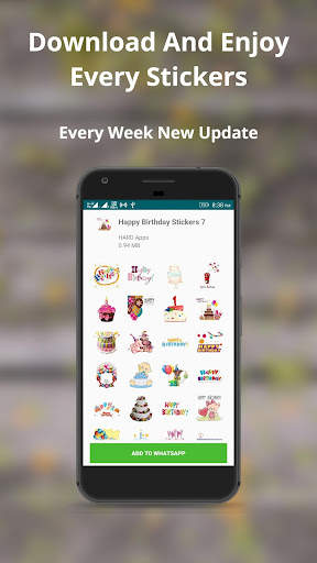 WASticker Birthday Stickers screenshot 6