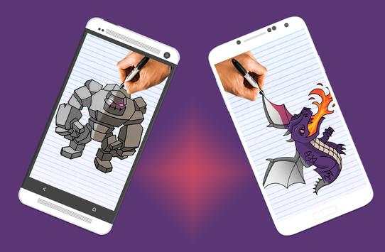How To Draw Clash of clans characters screenshot 2