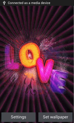 Love Logo Shine LWP 1 تصوير الشاشة