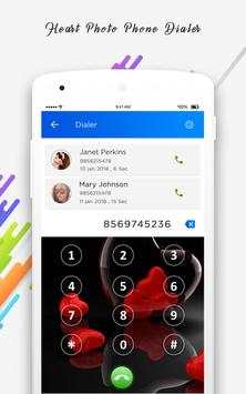 Heart Photo Phone Dialer 5 تصوير الشاشة