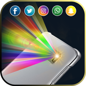 Color Flash Light Alert Call SMS icon