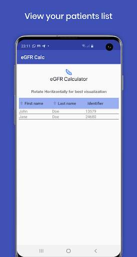 eGFR Calc - GFR calculator and tracker screenshot 1