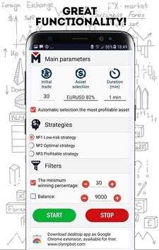 OlympBot – robot for Olymp Trade Platform स्क्रीनशॉट 2