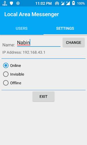 LAN Messenger - P2P Offline Chat and File Sharing screenshot 5