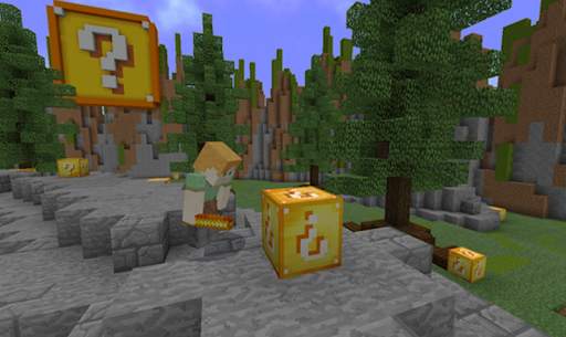 Lucky Block MOD for Minecraft PE - Lucky Race Map screenshot 2