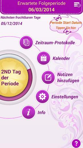 Mijn Periode Tracker /Kalender screenshot 2