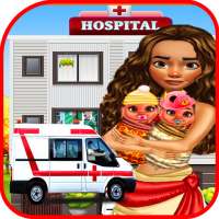 maternity doctor & newborn baby games_mommy twins logo